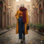 استایل پاییزی با کفش 425/6