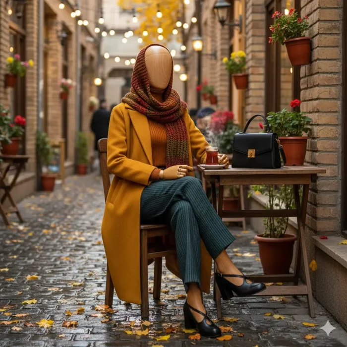 استایل پاییزی با کفش چرم مجلسی زنانه کد (701/6)