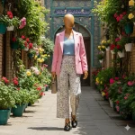 استایل بهاری با کفش چرم مجلسی زنانه کد (701/6)