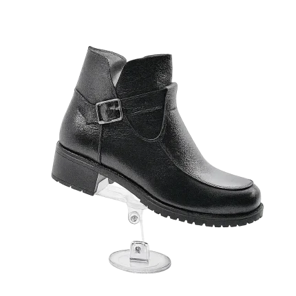 نیم بوت تمام چرم زنانه پاشنه 3 سانت کد 164