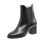 نیم بوت تمام چرم زنانه پاشنه 5 سانت