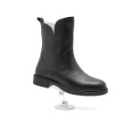 نیم بوت زنانه تمام چرم پاشنه ۲ سانت کد ۰۲۰