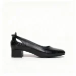 کفش چرم زنانه پشت پاپیون کد 3709 - Image 2