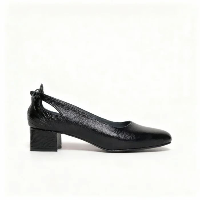 کفش چرم زنانه پشت پاپیون کد 3709 - Image 2