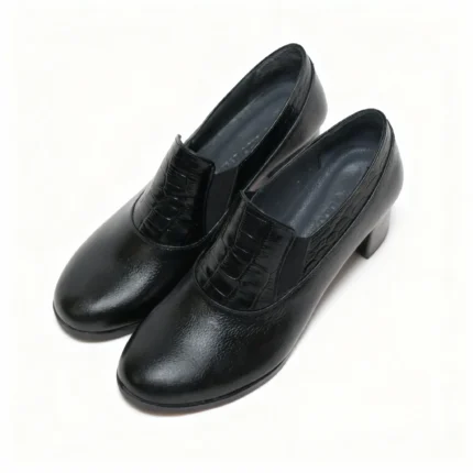 کفش چرم زنانه کد 633