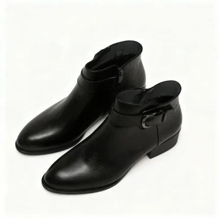 نیم بوت تمام چرم زنانه کد 933