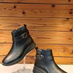 نیم‌ بوت چرم زنانه کد 2660