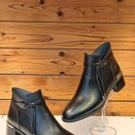 نیم‌ بوت چرم زنانه کد 521