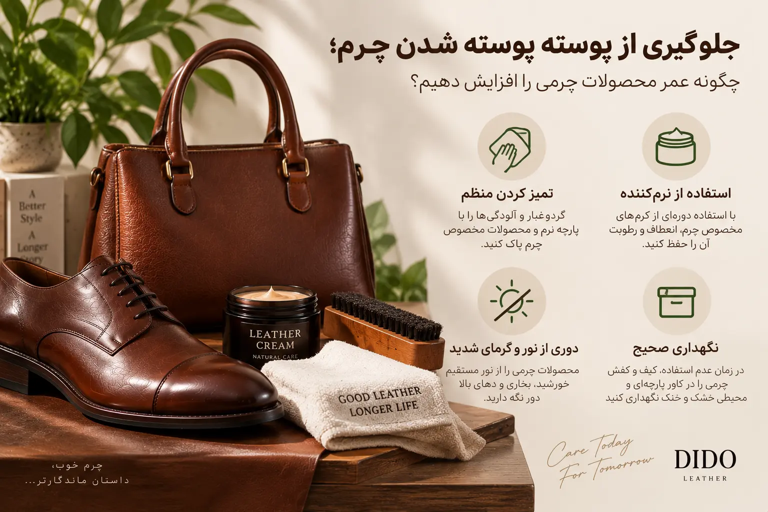 جلوگیری از پوسته پوسته شدن چرم